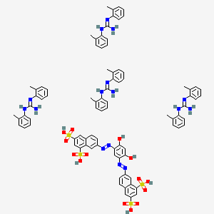molecular formula C86H86N16O14S4 B3371535 C.I. Solvent Brown 20 CAS No. 72208-28-7