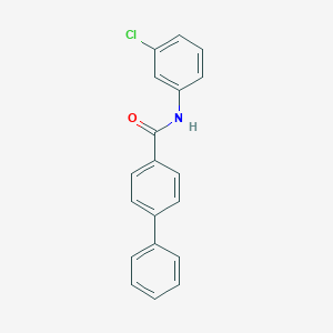 molecular formula C19H14ClNO B337154 N-(3-chlorophenyl)[1,1'-biphenyl]-4-carboxamide 