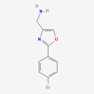 (2-(4-Bromophenyl)oxazol-4-YL)methanamine