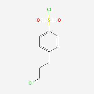 molecular formula C9H10Cl2O2S B3371555 4-(3-Chloropropyl)benzene-1-sulfonyl chloride CAS No. 7296-67-5