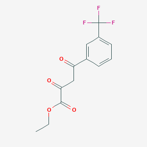 molecular formula C13H11F3O4 B3371592 Ethyl 2,4-dioxo-4-[3-(trifluoromethyl)phenyl]butanoate CAS No. 737772-45-1