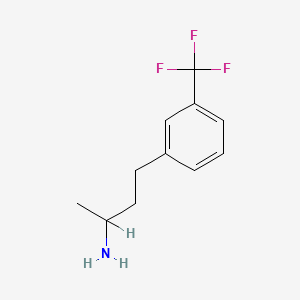 molecular formula C11H14F3N B3371594 4-(3-(trifluoromethyl)phenyl)butan-2-amine CAS No. 73839-94-8