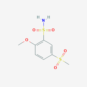 5-Methanesulfonyl-2-methoxybenzene-1-sulfonamide