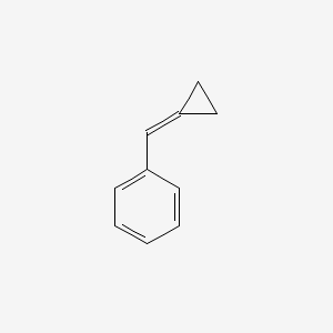 molecular formula C10H10 B3371632 (Cyclopropylidenemethyl)benzene CAS No. 7555-67-1