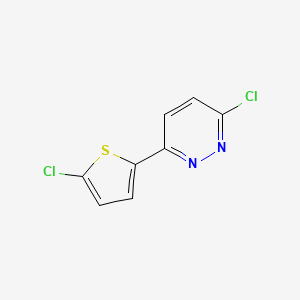 molecular formula C8H4Cl2N2S B3371648 3-Chloro-6-(5-chlorothiophen-2-yl)pyridazine CAS No. 75792-71-1
