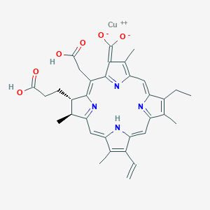 molecular formula C34H34CuN4O6 B033717 Copper chlorophyllin A CAS No. 65963-40-8