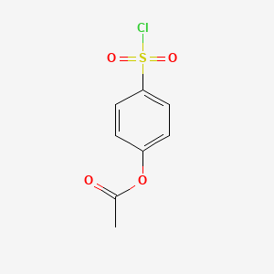 molecular formula C8H7ClO4S B3371775 4-(Chlorosulfonyl)phenyl acetate CAS No. 79119-26-9