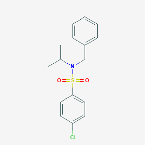 molecular formula C16H18ClNO2S B337181 N-BENZYL-4-CHLORO-N-(PROPAN-2-YL)BENZENE-1-SULFONAMIDE 