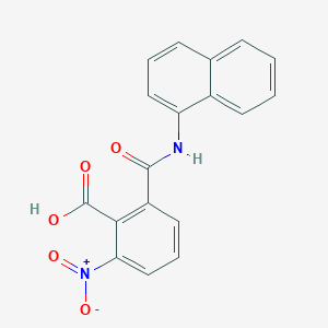 2-(Naphthalen-1-ylcarbamoyl)-6-nitrobenzoic acid
