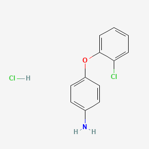 molecular formula C12H11Cl2NO B3371843 4-(2-Chlorophenoxy)aniline hydrochloride CAS No. 81574-47-2