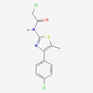 2-chloro-N-[4-(4-chlorophenyl)-5-methyl-1,3-thiazol-2-yl]acetamide