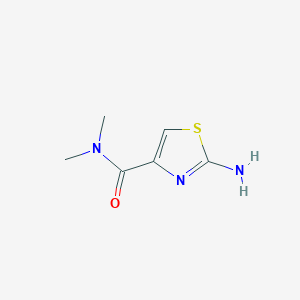 molecular formula C6H9N3OS B3371866 2-amino-N,N-dimethyl-1,3-thiazole-4-carboxamide CAS No. 827588-49-8