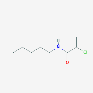 molecular formula C8H16ClNO B3372166 2-chloro-N-pentylpropanamide CAS No. 87603-55-2