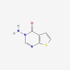 molecular formula C6H5N3OS B3372173 3-amino-3H,4H-thieno[2,3-d]pyrimidin-4-one CAS No. 877825-67-7