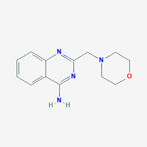 molecular formula C13H16N4O B3372190 2-(Morpholin-4-ylmethyl)quinazolin-4-amine CAS No. 877977-25-8