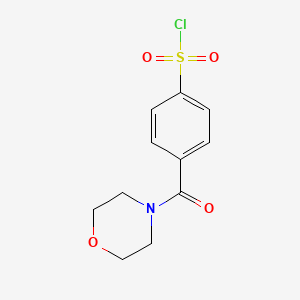 molecular formula C11H12ClNO4S B3372221 4-(4-morpholinylcarbonyl)Benzenesulfonyl chloride CAS No. 881005-36-3