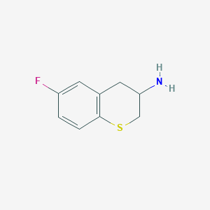 molecular formula C9H10FNS B3372241 6-Fluoro-thiochroman-3-ylamine CAS No. 885270-51-9