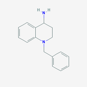 molecular formula C16H18N2 B3372356 1-Benzyl-1,2,3,4-tetrahydro-quinolin-4-ylamine CAS No. 890839-45-9