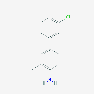 molecular formula C13H12ClN B3372366 4-(3-Chlorophenyl)-2-methylaniline CAS No. 893639-39-9