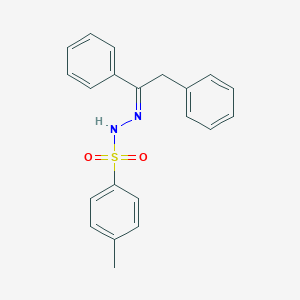 molecular formula C21H20N2O2S B033724 N-[(Z)-1,2-diphenylethylideneamino]-4-methylbenzenesulfonamide CAS No. 19816-85-4