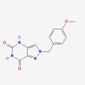 2-(4-Methoxybenzyl)-2H-pyrazolo[4,3-d]pyrimidine-5,7(4H,6H)-dione