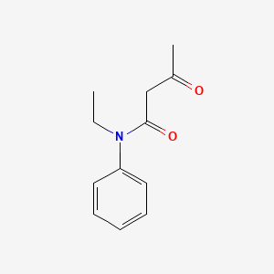 molecular formula C12H15NO2 B3372469 n-Ethyl-3-oxo-n-phenylbutanamide CAS No. 91640-35-6