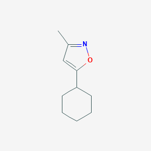 molecular formula C10H15NO B033728 5-Cyclohexyl-3-methyl-1,2-oxazole CAS No. 109831-65-4