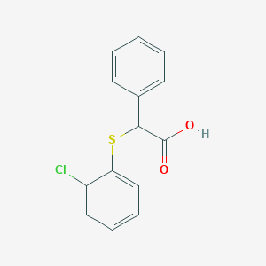 molecular formula C14H11ClO2S B3372963 2-[(2-Chlorophenyl)sulfanyl]-2-phenylacetic acid CAS No. 938267-73-3