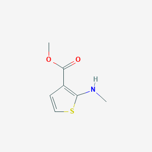 molecular formula C7H9NO2S B3373015 Methyl 2-(methylamino)thiophene-3-carboxylate CAS No. 946197-90-6