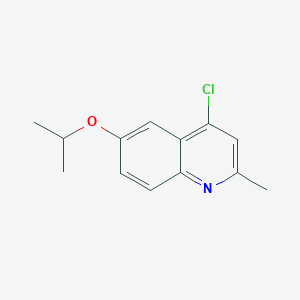 molecular formula C13H14ClNO B3373140 4-Chloro-2-methyl-6-(propan-2-yloxy)quinoline CAS No. 951905-14-9