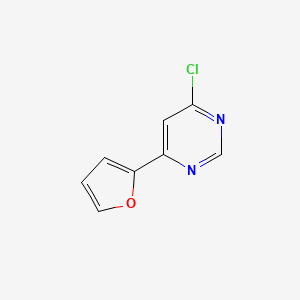 molecular formula C8H5ClN2O B3373186 4-Chloro-6-(furan-2-yl)pyrimidine CAS No. 954221-04-6