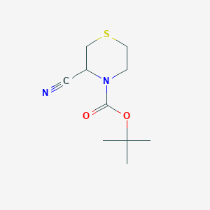 molecular formula C10H16N2O2S B3373188 4-Boc-3-cyano-thiomorpholine CAS No. 954226-00-7