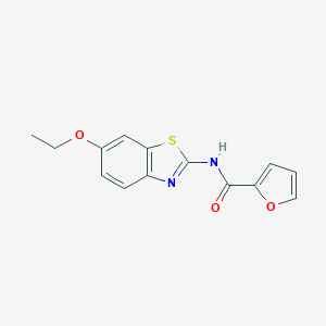 molecular formula C14H12N2O3S B337352 N-(6-ethoxy-1,3-benzothiazol-2-yl)furan-2-carboxamide 