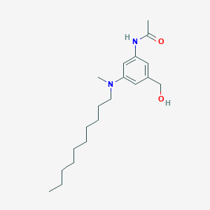 molecular formula C20H34N2O2 B033736 3-(N-Acetylamino)-5-(N-decyl-N-methylamino)benzyl alcohol CAS No. 103955-90-4