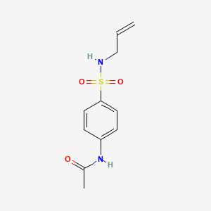 molecular formula C11H14N2O3S B3373754 N-{4-[(prop-2-en-1-yl)sulfamoyl]phenyl}acetamide CAS No. 101568-44-9