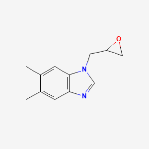 molecular formula C12H14N2O B3373870 5,6-dimethyl-1-[(oxiran-2-yl)methyl]-1H-1,3-benzodiazole CAS No. 1016706-85-6
