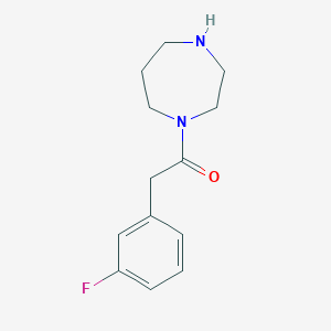 molecular formula C13H17FN2O B3373883 1-(1,4-diazepan-1-yl)-2-(3-fluorophenyl)ethanone CAS No. 1016713-62-4