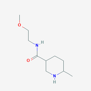 molecular formula C10H20N2O2 B3373999 N-(2-methoxyethyl)-6-methylpiperidine-3-carboxamide CAS No. 1016857-64-9