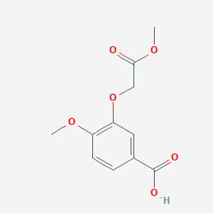 molecular formula C11H12O6 B3374084 4-Methoxy-3-(2-methoxy-2-oxoethoxy)benzoic acid CAS No. 1017053-35-8