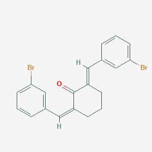 molecular formula C20H16Br2O B337412 2,6-bis(3-bromobenzylidene)cyclohexanone 