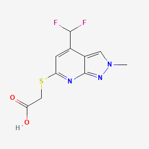2-((4-(Difluoromethyl)-2-methyl-2H-pyrazolo[3,4-b]pyridin-6-yl)thio)acetic acid