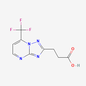 3-(7-(Trifluoromethyl)-[1,2,4]triazolo[1,5-a]pyrimidin-2-yl)propanoic acid