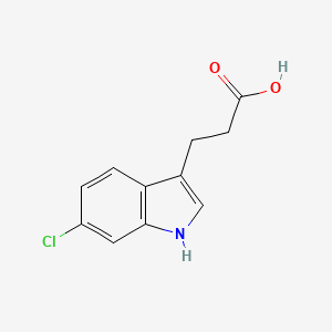 molecular formula C11H10ClNO2 B3374400 3-(6-Chloro-3-indolyl)propanoic Acid CAS No. 1018612-14-0