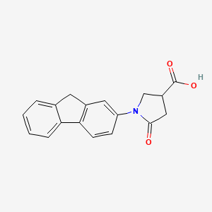 1-(9H-fluoren-2-yl)-5-oxopyrrolidine-3-carboxylic acid