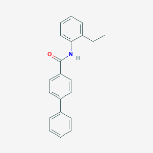 molecular formula C21H19NO B337444 N-(2-ethylphenyl)[1,1'-biphenyl]-4-carboxamide 