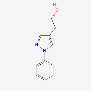 molecular formula C11H12N2O B3374540 2-(1-phenyl-1H-pyrazol-4-yl)ethan-1-ol CAS No. 1020703-52-9