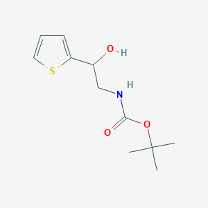 molecular formula C11H17NO3S B3374566 Carbamic acid, [2-hydroxy-2-(2-thienyl)ethyl]-, 1,1-dimethylethyl ester CAS No. 102090-59-5
