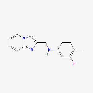 3-fluoro-N-(imidazo[1,2-a]pyridin-2-ylmethyl)-4-methylaniline