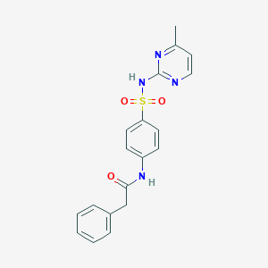 molecular formula C19H18N4O3S B337460 N-{4-[(4-methylpyrimidin-2-yl)sulfamoyl]phenyl}-2-phenylacetamide 