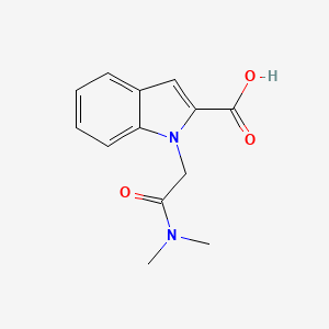1-[(dimethylcarbamoyl)methyl]-1H-indole-2-carboxylic acid